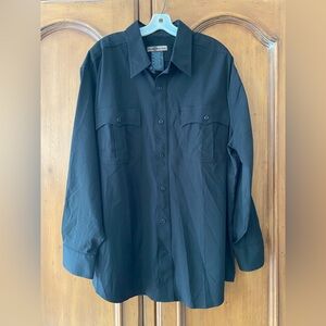 511 TACTICAL 2XL Shirt Black Wool Blend Button Up Long Sleeve Mens
